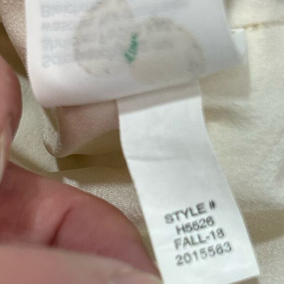 J. Crew Lace Overlay Ivory T-Shirt Size 4 - Picture 12 of 13